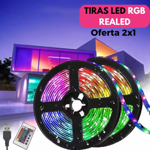 🎄OFERTA NAVIDAD 2X1 🎁 Tiras Led a distancia 5 m. ReaLED™