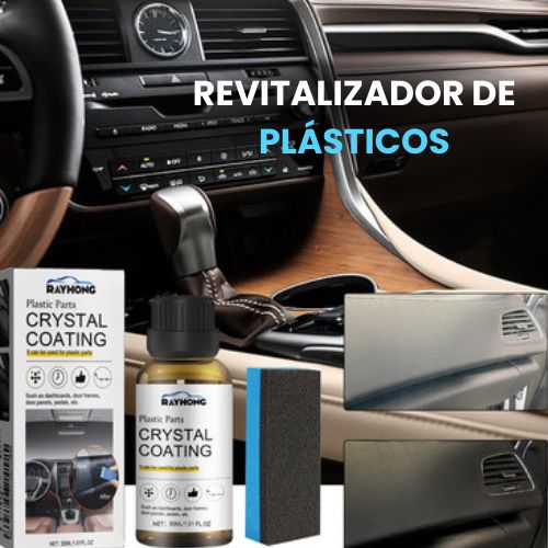 Revitalizador de plásticos para automóvil BestCrystal + Aplicador de Regalo