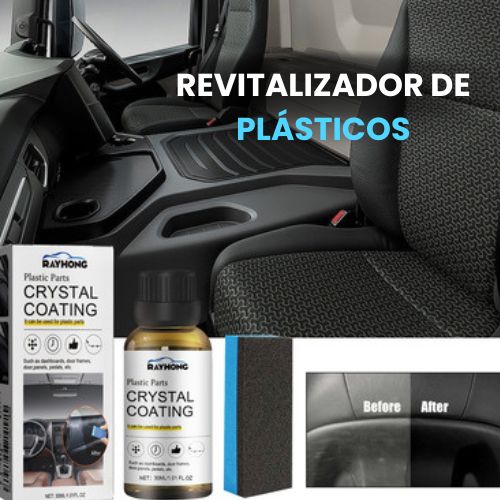 Revitalizador de plásticos para automóvil BestCrystal + Aplicador de Regalo